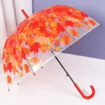 Autumn Vibes Transparent Umbrella
