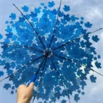 Autumn Vibes Transparent Umbrella