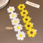 Floral Hair Clip Set – 10 pcs
