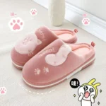 Lucky Cat Winter Slippers