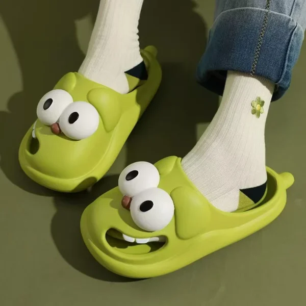 Hello Friends – Cartoon Eye Slippers