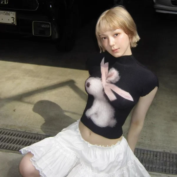 Viral 3D Bunny Illusion T-Shirt