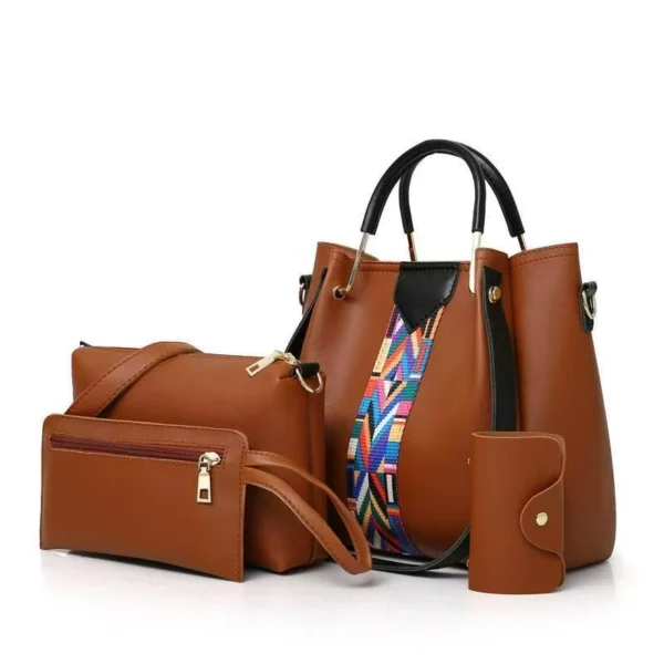 4-in-1 PU Leather Handbag Set