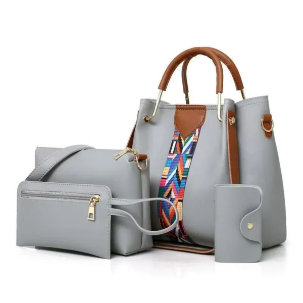 4-in-1 PU Leather Handbag Set