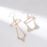 Golden Sparkle Statement Earrings