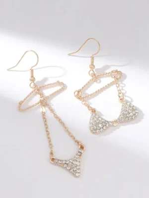 Golden Sparkle Statement Earrings