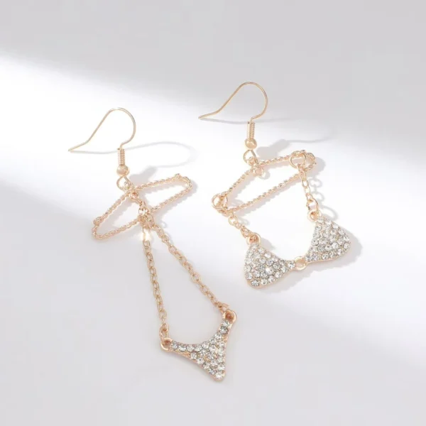 Golden Sparkle Statement Earrings
