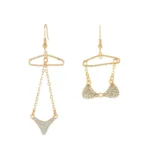 Golden Sparkle Statement Earrings