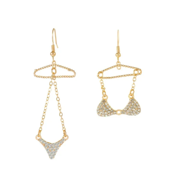 Golden Sparkle Statement Earrings