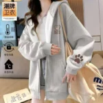 Wink Bear Zip Hoodie