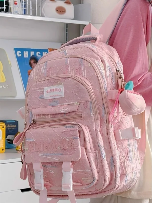 Premium Quilted Bow Backpack