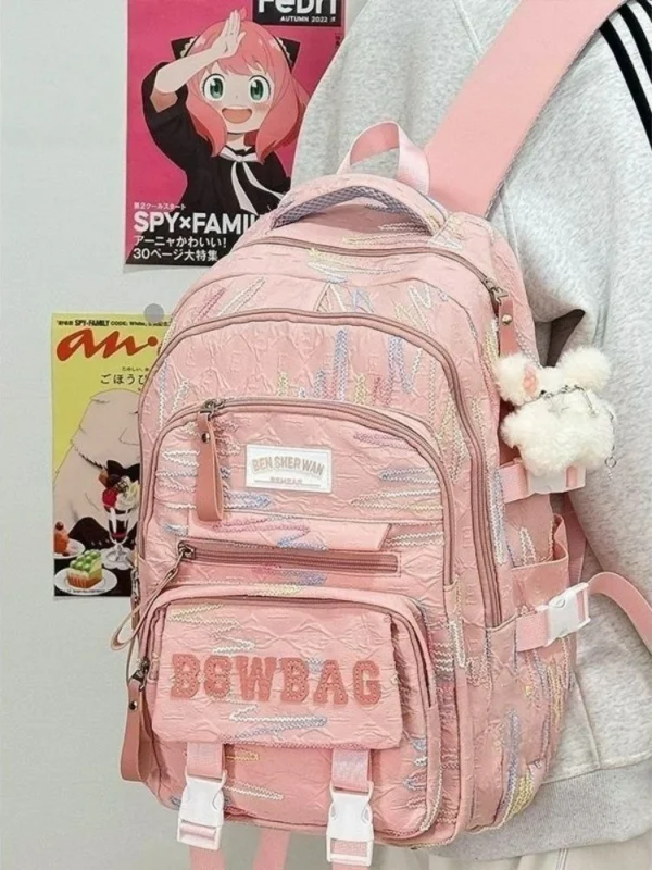 Premium Quilted Bow Backpack