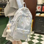 Premium Quilted Bow Backpack