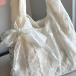 Lace Bow Tote Bag