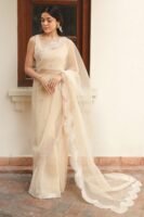 Ivory Saree-Pakistani Originals
