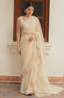 Ivory Saree-Pakistani Originals
