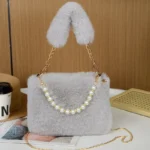 The Elowen Fur Pearl Bag